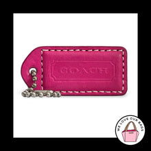 Load image into Gallery viewer, Soho COACH Y2K VINTAGE HangTag 2" Pink & Vachetta Leather Bag Charm Keychain Fob