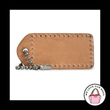 Load image into Gallery viewer, Soho COACH Y2K VINTAGE HangTag 2" Pink & Vachetta Leather Bag Charm Keychain Fob