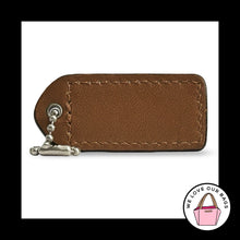 Load image into Gallery viewer, COACH Y2K VINTAGE Hang Tag 2" British Tan Brown Leather Bag Charm Keychain Fob