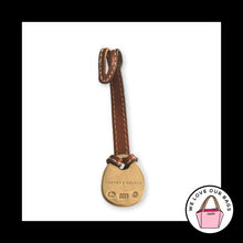 Load image into Gallery viewer, VINTAGE Y2K DOONEY & BOURKE Orange Duck Brown Leather Fob Bag Charm Hang Tag