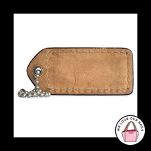 Load image into Gallery viewer, COACH Y2K VINTAGE Hang Tag 2" Gold Metallic Leather Bag Charm Keychain Fob Med