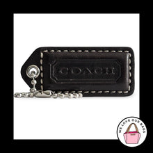 Load image into Gallery viewer, COACH Y2K VINTAGE Hang Tag 2" Dark Brown Leather Bag Charm Keychain Fob