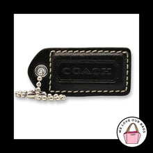 Load image into Gallery viewer, COACH Y2K VINTAGE Hang Tag Bag 2" Charm Keychain Fob Dark Brown Leather Medium