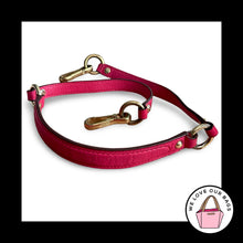 Load image into Gallery viewer, COACH BAG STRAP Red Leather Gold Brass Replacement Purse Shoulder