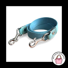 Load image into Gallery viewer, COACH BAG STRAP Blue Webbing Patent Leather Replacement Purse Crossbody Shoulder