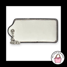 Load image into Gallery viewer, Rare COACH HANG TAG 2.5" Beechwood Buff Tan Leather Bag Charm Keychain Fob Large