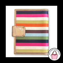 Load image into Gallery viewer, COACH Y2K VINTAGE 65th Anniversary Legacy Stripe Turnlock Planner Agenda Wallet