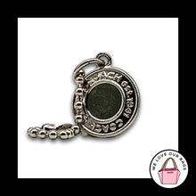 Load image into Gallery viewer, COACH Y2K VINTAGE Round Disc Bag Charm Hang Tag Keychain Fob Silver Nickel Metal