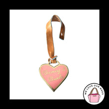 Load image into Gallery viewer, VINTAGE Y2K DOONEY & BOURKE Bag Charm Pink Heart Leather Hang Tag Keychain Fob