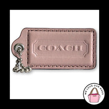 Load image into Gallery viewer, COACH HANG TAG 2.5" Blush Pink Smooth Leather Bag Charm Keychain Fob Large