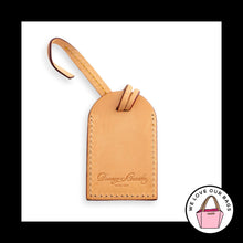 Load image into Gallery viewer, DOONEY & BOURKE ID Luggage Bag Charm Natural Brown Vachetta Leather Hang Tag Fob