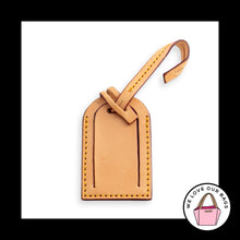 Load image into Gallery viewer, DOONEY & BOURKE ID Luggage Bag Charm Natural Brown Vachetta Leather Hang Tag Fob