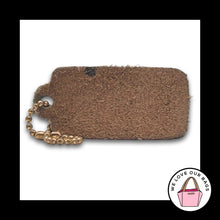 Load image into Gallery viewer, COACH VINTAGE LEATHERWARE One Sided Hang Tag Bag Charm Keychain Fob Putty Brown