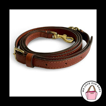 Load image into Gallery viewer, VINTAGE COACH BAG STRAP Brown Leather Replacement Purse Crossbody Shoulder Brass