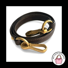 Load image into Gallery viewer, COACH BAG STRAP Dark Brown Smooth Leather Brass Replacement Purse Shoulder Strap