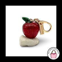 Load image into Gallery viewer, Rare NEW COACH APPLE Glitter Resin Dinky Bag Charm Bracelet Zipper Hang Tag Fob