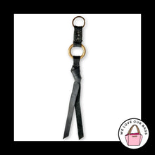 Load image into Gallery viewer, COACH ZIPPER PULL Black Tassel Leather Replacement Bag Purse Hang Tag Charm Fob