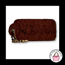 Load image into Gallery viewer, COACH VINTAGE LEATHERWARE Brown Glovetanned Leather Hang Tag Bag Charm Keychain