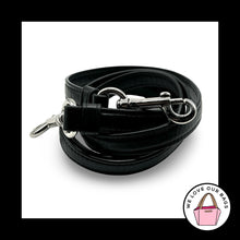 Load image into Gallery viewer, COACH BAG STRAP Black Leather Silver Nickel Replacement Purse Crossbody Shoulder