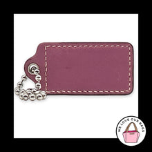 Load image into Gallery viewer, COACH HANG TAG 2.5 Mauve Pink Patent Leather Bag Charm Keychain Fob Nickel Large