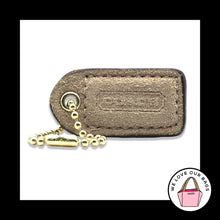 Load image into Gallery viewer, 1.5" Y2K VINTAGE COACH Camel Suede Brown Leather Fob Bag Charm Keychain Hang Tag