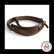 Load image into Gallery viewer, COACH BAG STRAP Bronze Brown Leather Gray Gunmetal Replacement Purse Shoulder