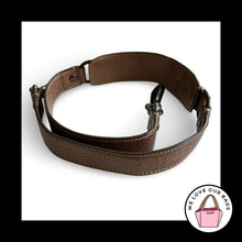 Load image into Gallery viewer, COACH BAG STRAP Bronze Brown Leather Gray Gunmetal Replacement Purse Shoulder