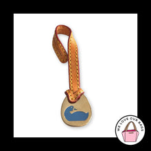 Load image into Gallery viewer, VINTAGE Y2K DOONEY & BOURKE Blue Duck Brown Leather Fob Bag Charm Hang Tag