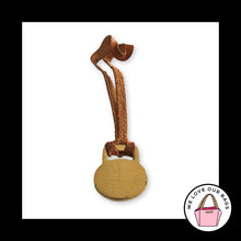 Load image into Gallery viewer, VINTAGE Y2K DOONEY & BOURKE Gold Brass Duck Brown Leather Bag Charm Hang Tag Fob