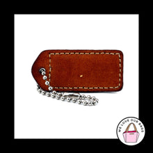 Load image into Gallery viewer, 2" Medium VINTAGE COACH Pink Saddle Leather Key Fob Bag Charm Keychain Hang Tag