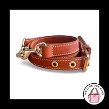 Load image into Gallery viewer, DOONEY & BOURKE BAG STRAP Brown Smooth Leather Gold Replacement Purse Shoulder