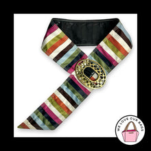 Load image into Gallery viewer, Rare Y2K VINTAGE COACH LEGACY Sash Belt 65th Anniversary Stripe Buckle Leather