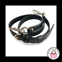 Load image into Gallery viewer, New COACH BAG STRAP Black Leather Nickel Replacement Purse Crossbody Shoulder