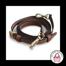 Load image into Gallery viewer, MICHAEL KORS BAG STRAP Brown Leather Gold Replacement Purse Crossbody Shoulder
