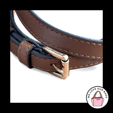 Load image into Gallery viewer, New MICHAEL KORS BAG Strap Brown Leather Gold Metal Replacement Purse Shoulder