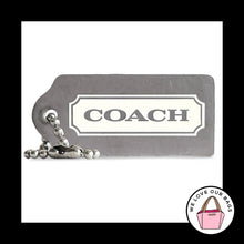 Load image into Gallery viewer, VINTAGE Y2K COACH Hang Tag 1.75" Silver Nickel Metal Bag Charm Keychain Fob