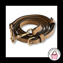 Load image into Gallery viewer, COACH BAG STRAP Brown Tan Leather Gold Replacement Purse Crossbody Shoulder
