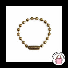 Load image into Gallery viewer, COACH 4" BALL CHAIN Bright Brass Bag Hang Tag Charm Fob Embossed 3.2mm Metal