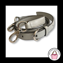 Load image into Gallery viewer, COACH BAG STRAP Grey Gray Smooth Leather Replacement Purse Crossbody Shoulder