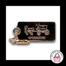 Load image into Gallery viewer, COACH HORSE CARRIAGE Hang Tag Bag Charm Keychain Fob Gold Brass Metal Small 1.25