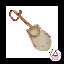 Load image into Gallery viewer, COACH CLOCHETTE HANGTAG Clear Plastic Keyring Leather Strap Bag Charm Keychain