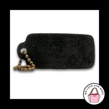 Load image into Gallery viewer, COACH VINTAGE LEATHERWARE Hang Tag Bag Charm Keychain Fob Black Leather Brass