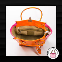 Load image into Gallery viewer, 3 OF 10 MADE COACH BONNIE CASHIN XL CARRY TOTE SHANGHAI CHINA ORANGE LEATHER BAG