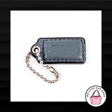 Load image into Gallery viewer, 1.5" Small COACH GRAY SNAKESKIN LEATHER KEY FOB CHARM KEYCHAIN HANG TAG WRISTLET