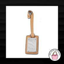 Load image into Gallery viewer, TIGNANELLO BROWN LEATHER SILVER METAL KEY FOB BAG CHARM KEYCHAIN HANG TAG