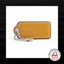 Load image into Gallery viewer, 2.25" Medium COACH BEECHWOOD TAN LEATHER KEY FOB BAG CHARM KEYCHAIN HANGTAG TAG