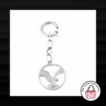 Load image into Gallery viewer, AMERICAN EAGLE SILVER METAL DISC TRIGGER KEY RING KEY FOB BAG CHARM KEYCHAIN TAG