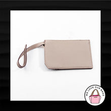 Load image into Gallery viewer, NEW! ANNE KLIEN TAN CREDIT CARD CASE ID HOLDER LOOP STRAP GOLD FOB BAG WALLET
