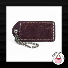 Load image into Gallery viewer, 2" Medium COACH GOLD LEATHER ANTIQUE BRASS KEY FOB BAG CHARM KEYCHAIN HANG TAG