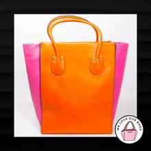 Load image into Gallery viewer, 3 OF 10 MADE COACH BONNIE CASHIN XL CARRY TOTE SHANGHAI CHINA ORANGE LEATHER BAG
